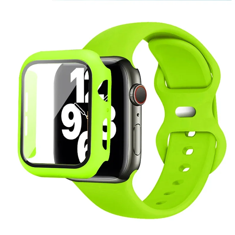 Premium Silicone Watch Band with Protective Case - Multisize Bracelet