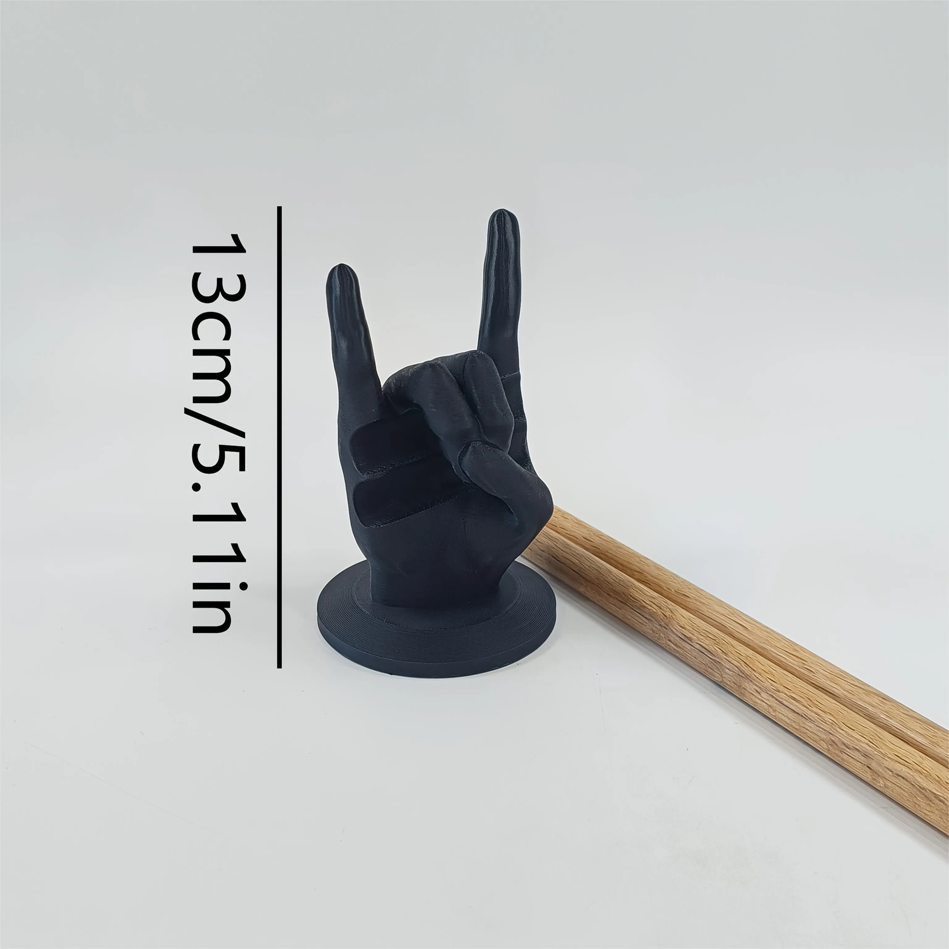 Creative Rock Hand Drum Stick Holder, Drumstick Display Stand, Home Decoration Ornament, Gift for Musicians and Drummers