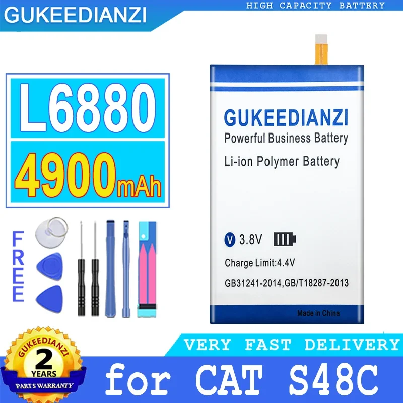 

Запасная аккумуляторная батарея 4900 мАч L6880 для Caterpillar CAT S48C Smartphon аккумулятор большой емкости