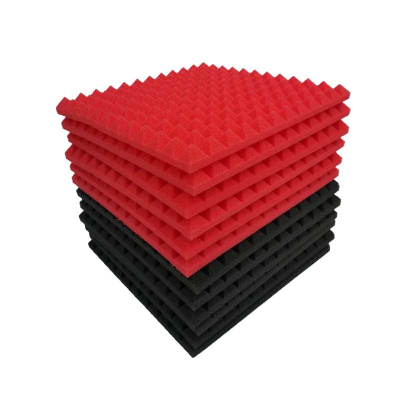 Mousse Acoustique de Studio, Éponge Insonorisante, Pyramide d'Isolation  Phonique, Panneaux Muraux Haute Densité, Lot de 48, 300x300x25mm -  AliExpress