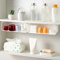 WORTHBUY Bathroom Organizer Shelf Wall Mounted Cosmetic Skincare Storage Rack Multifunctional Cabinet Makeup Storage Holder 2