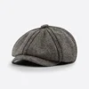 Peaked Cap Retro Octagonal Hat Women's New British Literary Newspaper Children's Hat Men 2020 Autumn And Winter Berets 3