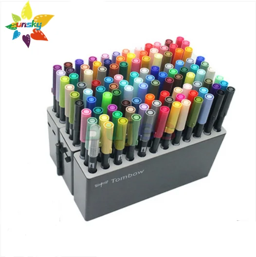 Tombow Ab-t Dual Brush Pen Markers Soft Brush Pen 108 Colors Abt  Calligraphy Professional Watercolor Marker Pens Painting - Art Markers -  AliExpress