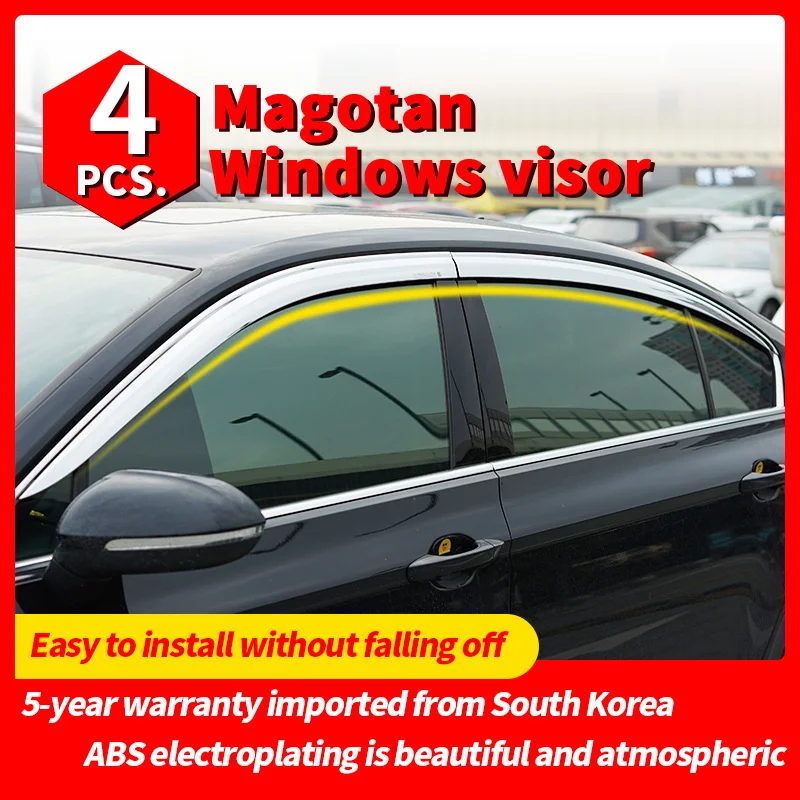 

Windows Visor for VW Magotan VW Passat B8 B9 2017-2023 Door Awnings Sun Rain Eyebrow Smoke Deflector Accessories