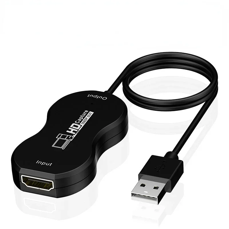 

Портативная простая в использовании плата захвата USB 2,0, аудио-и видеоадаптер, преобразователь видеозахвата VHS в DVD для Wins Android MacOS VLC OBS