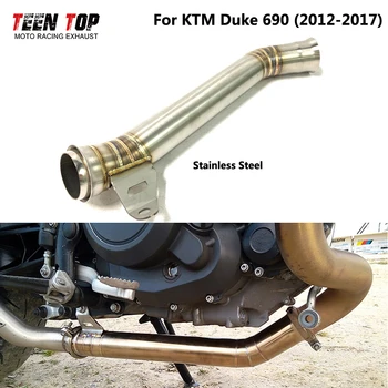 For KTM Duke690 Middle Pipe 2012-2017 Motorcycle Exhaust Original Connector Duke 690 Exhaust Muffler Silencieux Moto Tube
