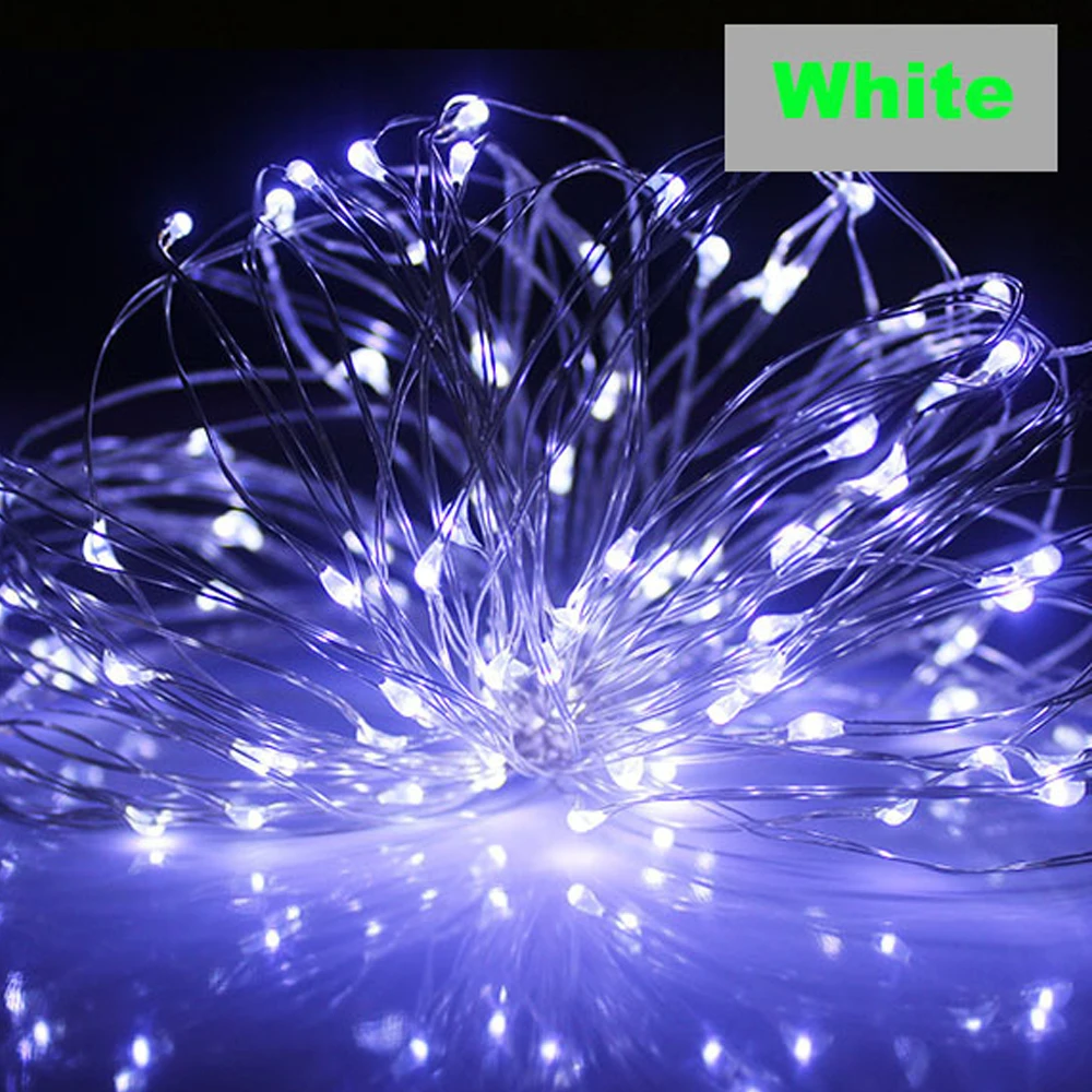 USB 8 modes Led Copper Wire Fairy Lights Waterproof Christmas Lights Garland Wedding Party Holiday DIY Decor LED String Lights