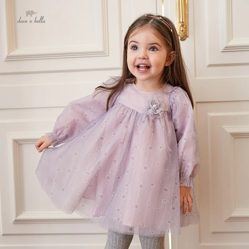 Dave Bella Girl's Dress Children's Autumn Princess Dress Charm Sweet ...