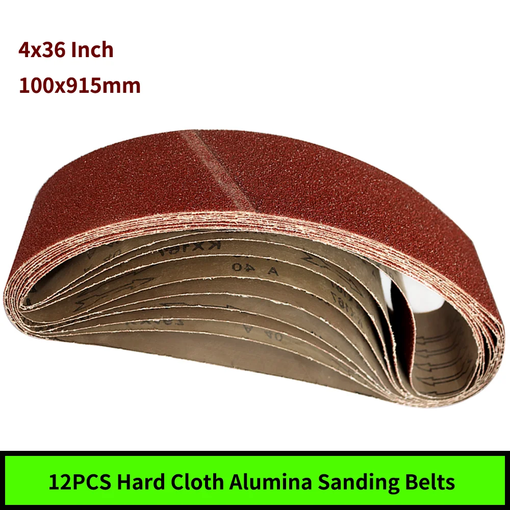 Kozelo 10 Pcs Cinture Di Levigatura 3/8 X 21 Pollici Grana 40 Zirconia - Foto 11