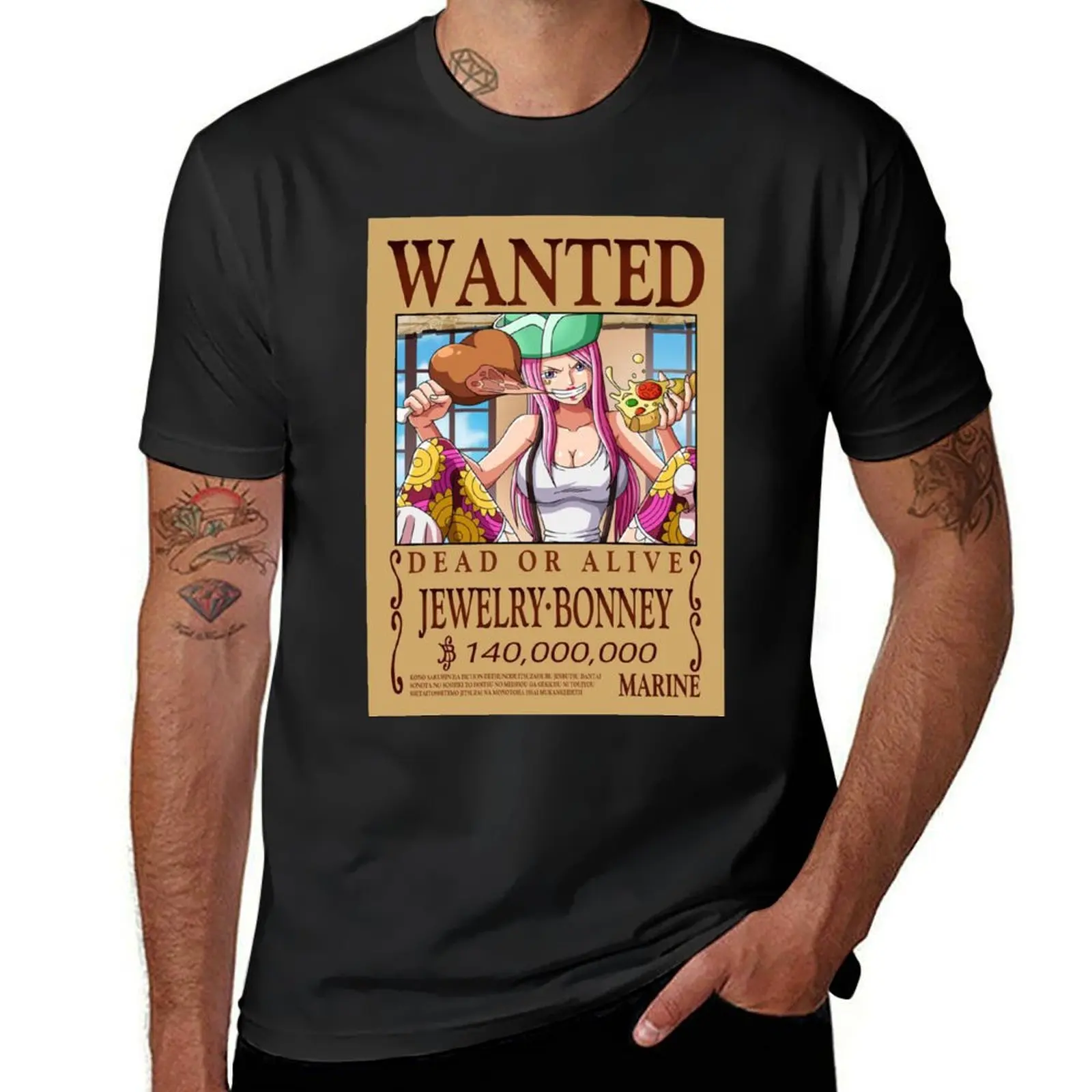 

Crazy girl Jewelry Bonney wanted T-Shirt shirts graphic tees blacks summer top t shirts for men