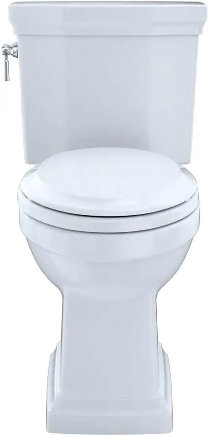 Promenade II Two-Piece Elongated 1.28 GPF Universal Height Toilet with CeFiONtect, Cotton Modern and Classic Styles 2