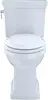 Promenade II Two-Piece Elongated 1.28 GPF Universal Height Toilet with CeFiONtect, Cotton Modern and Classic Styles 2
