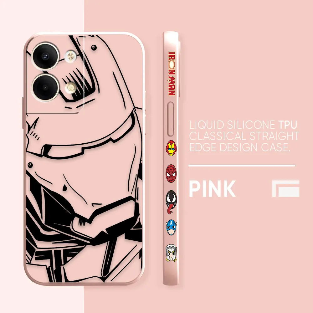 thumbnail image 1 of Case For OPPO RENO 8 7 9 6 7SE 5 4 4SE 4 3 4G 5G PRO PLUS Colour Simple Liquid Silicone Case Marvel Iron Man Comics, 1 of 5