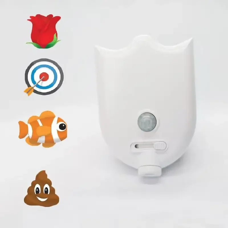 Motion Sensor LED Backlight Toilet Projection Lamp Creative Toilet Mini Night Lamp Toilet Bowl Seat Sensor Lighting Lamp 6