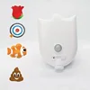 Motion Sensor LED Backlight Toilet Projection Lamp Creative Toilet Mini Night Lamp Toilet Bowl Seat Sensor Lighting Lamp 6