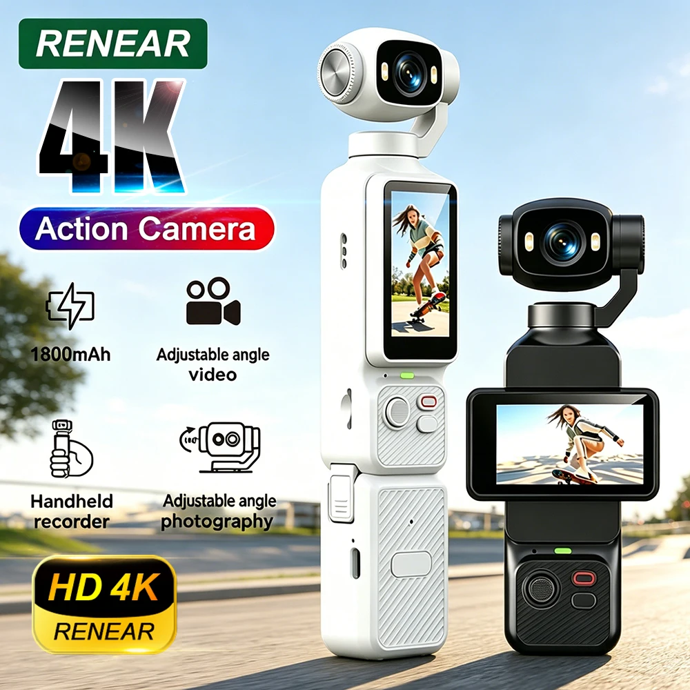 외부 배터리가 포함된 HD 액션 카메라 90 °   플립 스크린 WIFI 브이로..