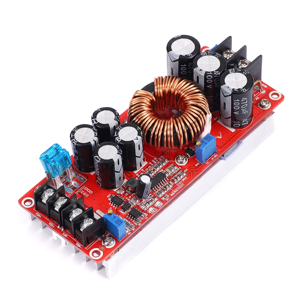 1200W 20A DC DC 컨버터 부스트 전력 컨버터 스텝 업 모듈 입력 DC10-60V 출력 12-83V 조정 가능한 스텝 업 전원 공급 장치 모듈