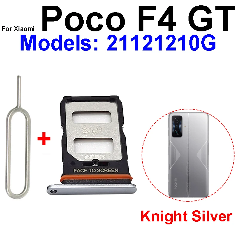 Sim Card Tray For Xiaomi Poco X4 F4 GT X4 Pro M4 5G SIM Card Slot