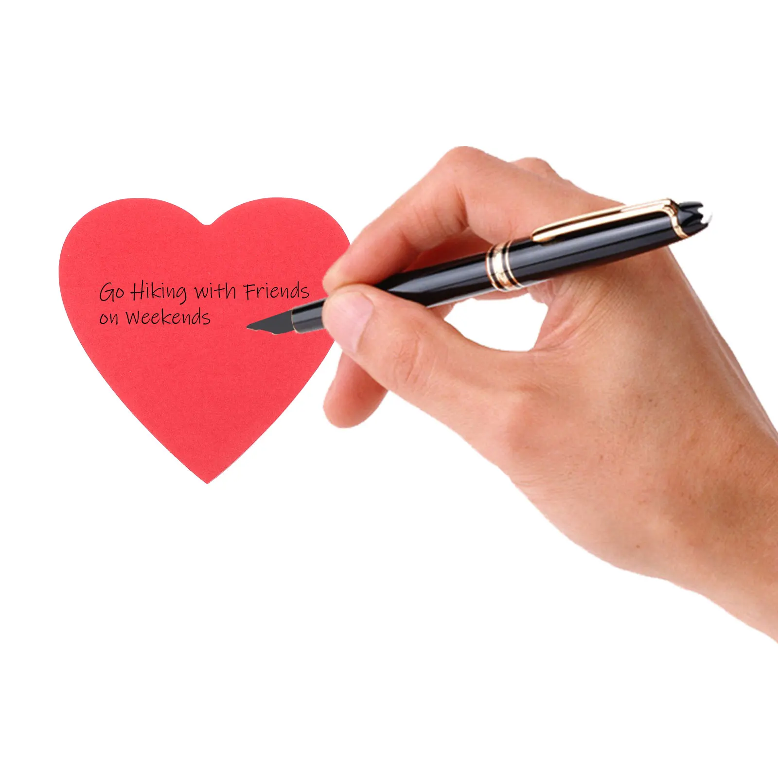 5pcs 100 Sheets Heart Shaped Message NoteMorandi Sticky Notes Self-Adhesive Memo Pad Index Stickers School Office Stationery 3