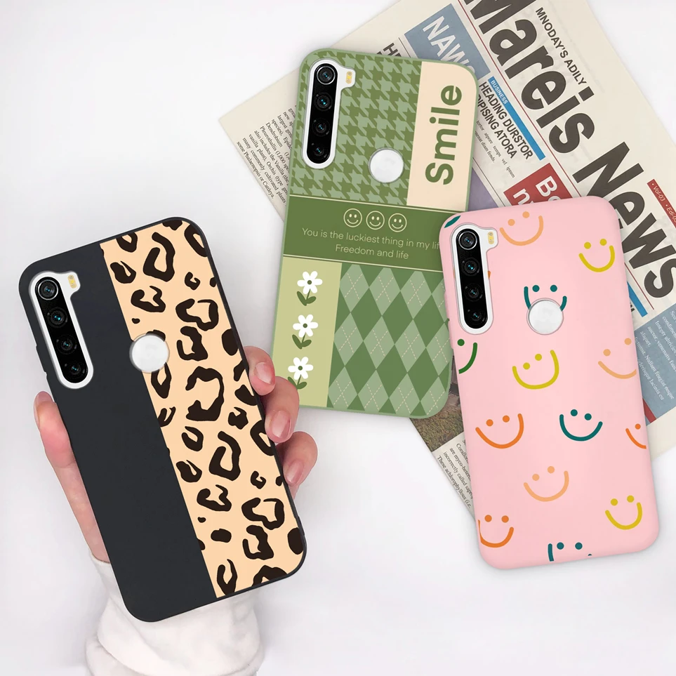 For Xiaomi Redmi Note 8 8T 8 Pro Case Love Heart Soft Silicone Matte Back Cover Fall Prevention Coque phone case