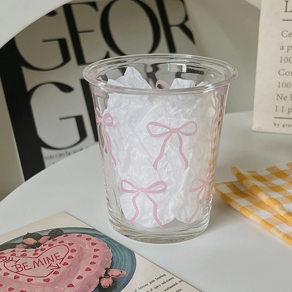 כוס זכוכית עם קשת, כוס מים חמודה עם קרטון, כוס זכוכית עם פסים, כוס דודל חמודה לקפה, כוס ביתית לפירות, תה לימונדה, מתנה לבנות