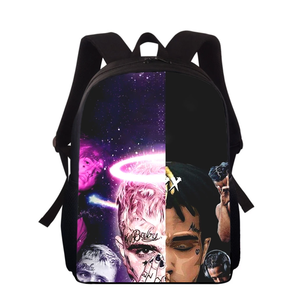 Lil Peep Rapper 15” 3D Print Kids Backpack Primary School Bags for Boys Girls Back Pack Students School Book Bags