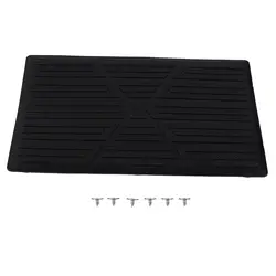 Premium Non - Slip Car Foot Mat with Anti - Skid Pedal Patch (Black)