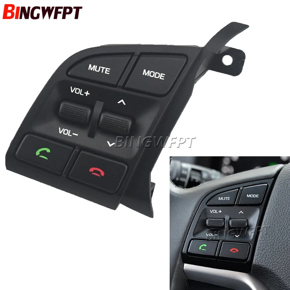 

Steering Wheel Audio Control Button 96710- F8400 Volume Control Switch Left 96710-D3500 FOR HYUNDAI IX35 Tucson 2016-2019