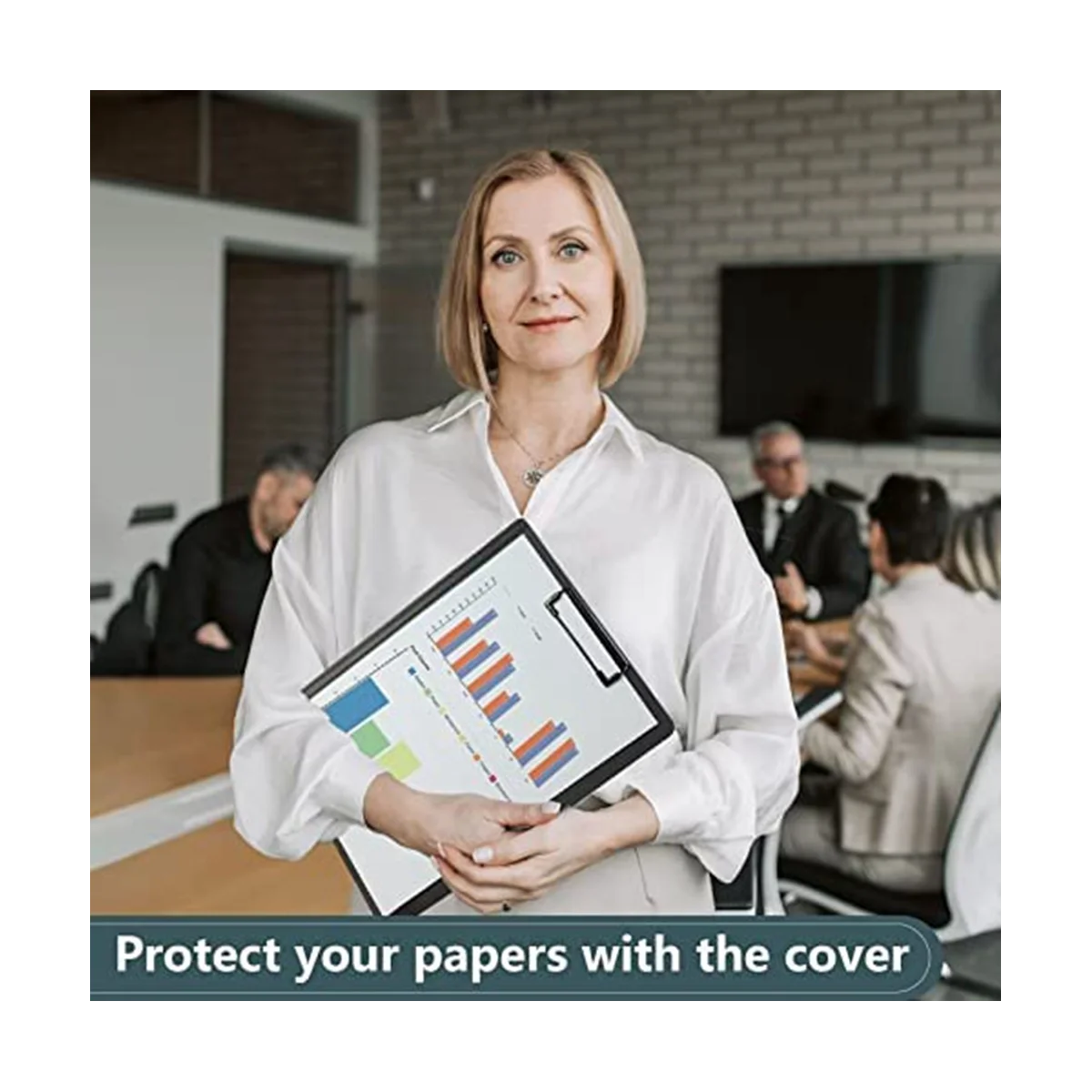 

Clipboards with Storage 6 Pack, Foldable Clipboard Folder,Nursing Clipboard Folio, Black Clip Boards,For Office, Meeting