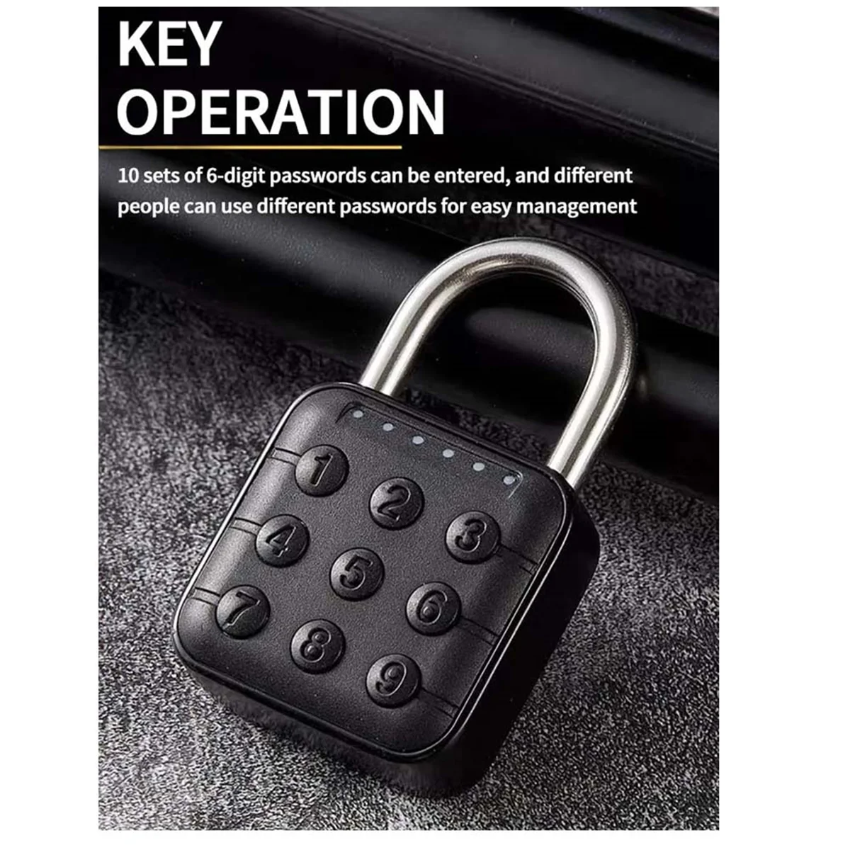 

Tuya Bluetooth Smart Fingerprint Door Lock Keyless Quick Unlock Anti Theft Padlock IP67 Waterproof Home Securit Lock-A