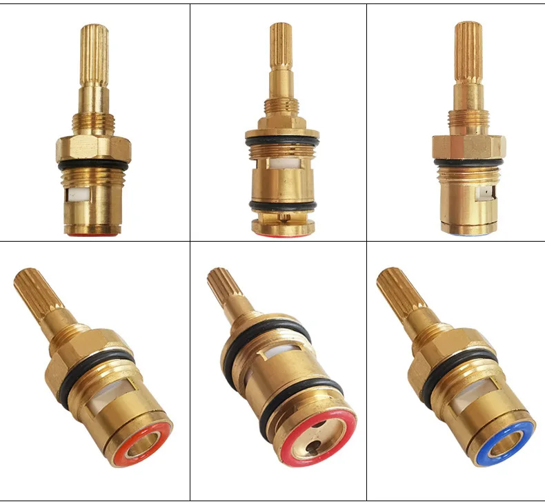 16 Teeth Hot Cold Water Bathtub Faucet Cartridge European Style Guifei Bathtub Faucet Handle 16 Teeth Valve Core Accessories