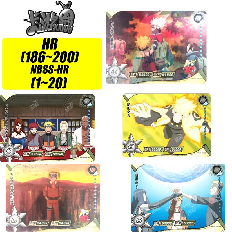 Kyou Naruto Hr 186 ~ 200 Serie Nrss-Hr1 ~ 20 Serie Jiraiya Uzumaki Naruto Hatake Kakashi Rare Collection Card Giocattoli Regalo Di Natale