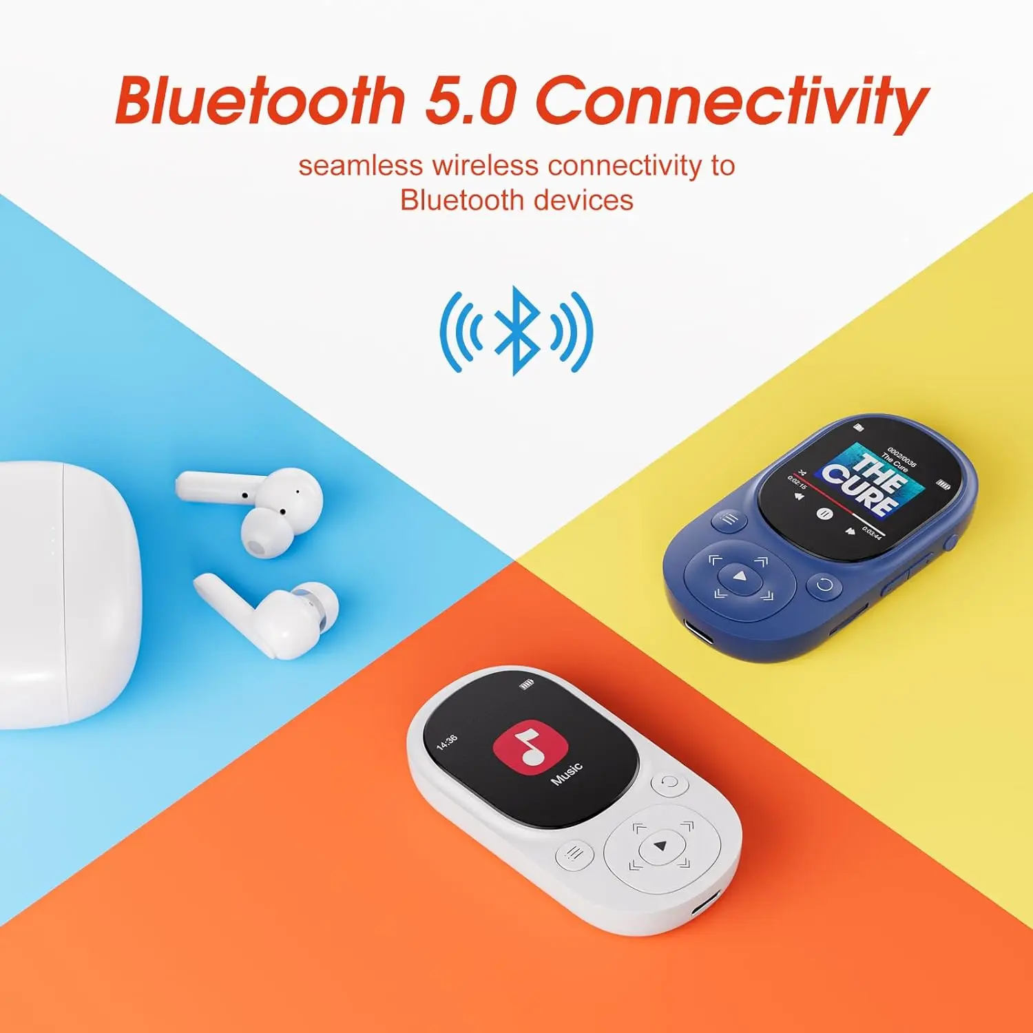 مشغل موسيقى MECHEN بسعة 32 جيجابايت ومشبك MP3 ودعم بلوتوث 5.3 - Image 4