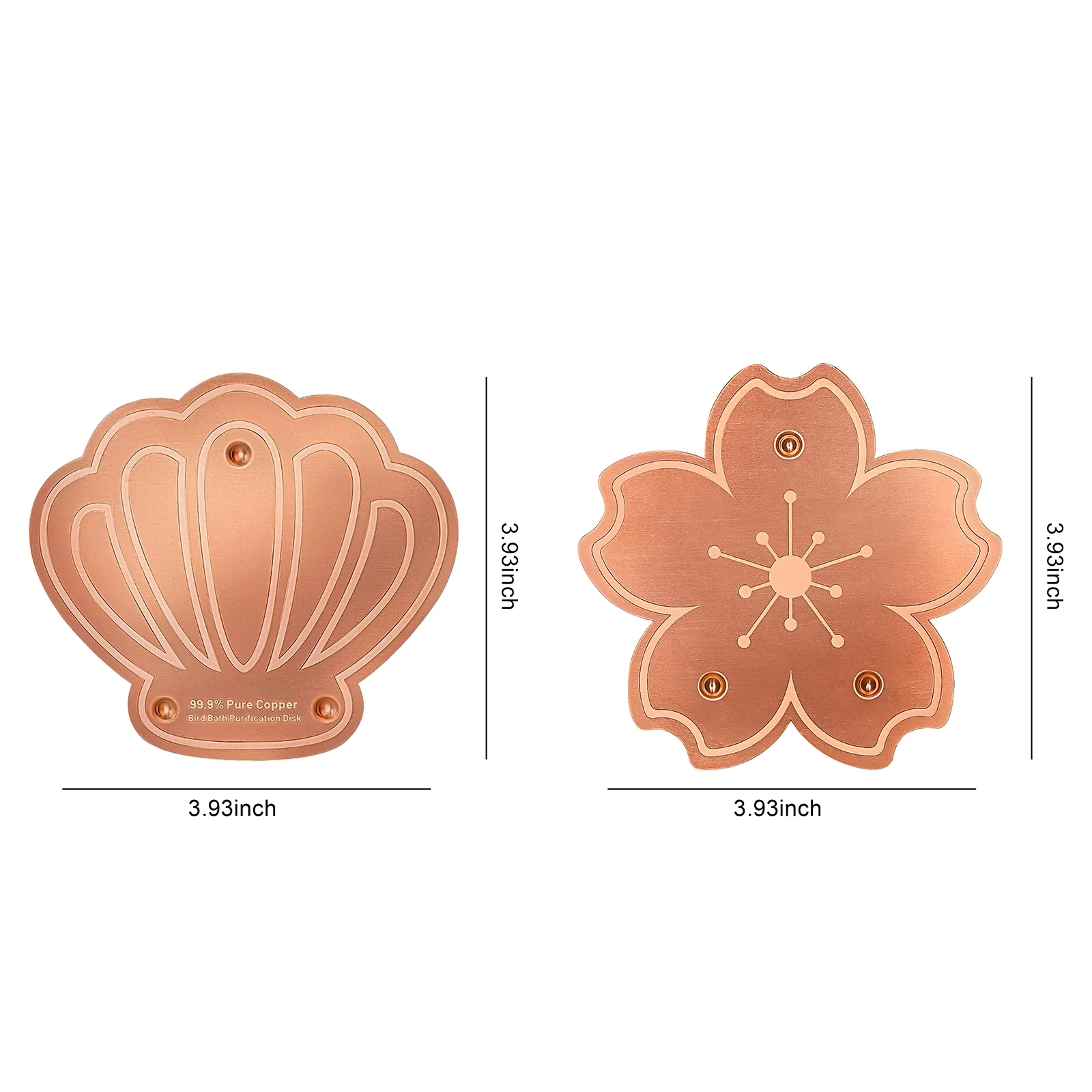버드 배스 정화 디스크 0.8mm 트리플 포인트 지지 디자인, 물리적으로 안전한 깨끗한 물을 위한 낮은 청소 빈도