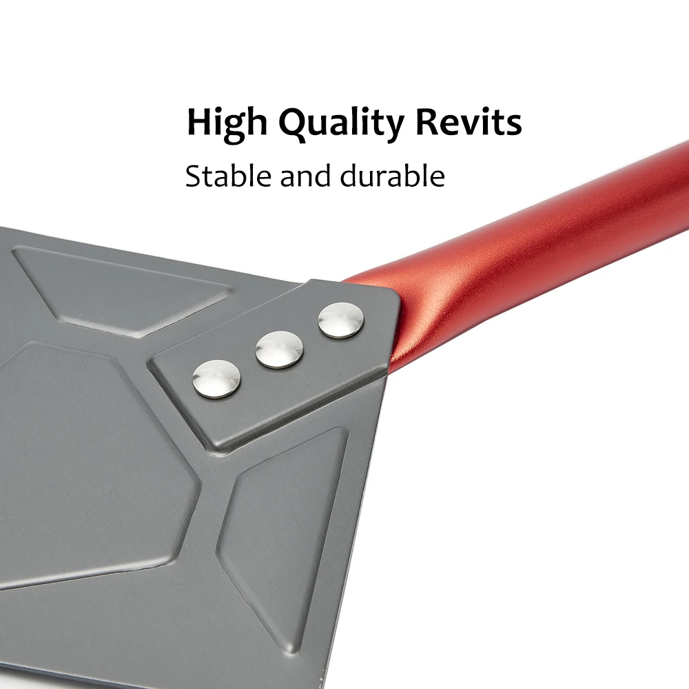 Onilini 12/13/14 inch Pizza Peel with 9 inch Pizza Turning Peel Perforated Shovel Hard Anodized Paddle Aluminum Handle