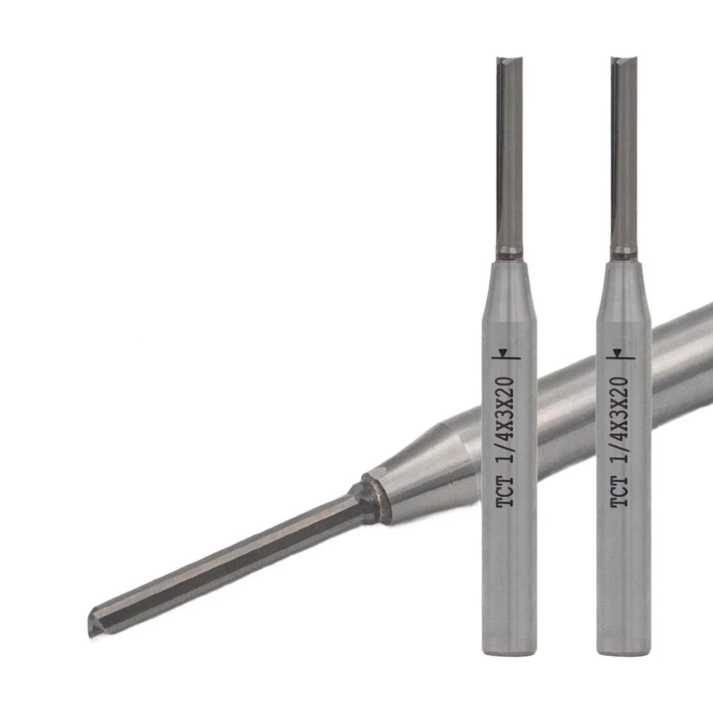 3mm TCT Hartmetall Gerade Fräserklinge für Trimmer zum Schleifen und Schneiden von Lackfreien Platten CNC-Holzbearbeitungswerkzeug