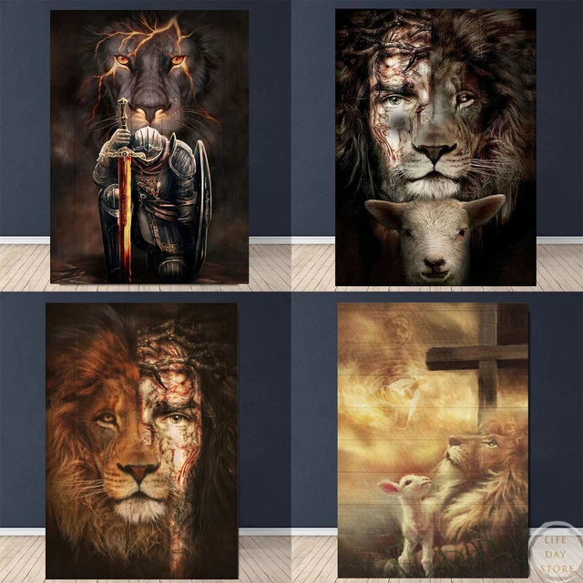 colorful paintings jesus  1000+ images about Aslan the Great Lion