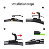 For KIA RIO 4 X-Line 2017-2020 Car Windshield Wiper U-type Soft Rubber Frameless Bracketless Car Wipers 24"+16" 6