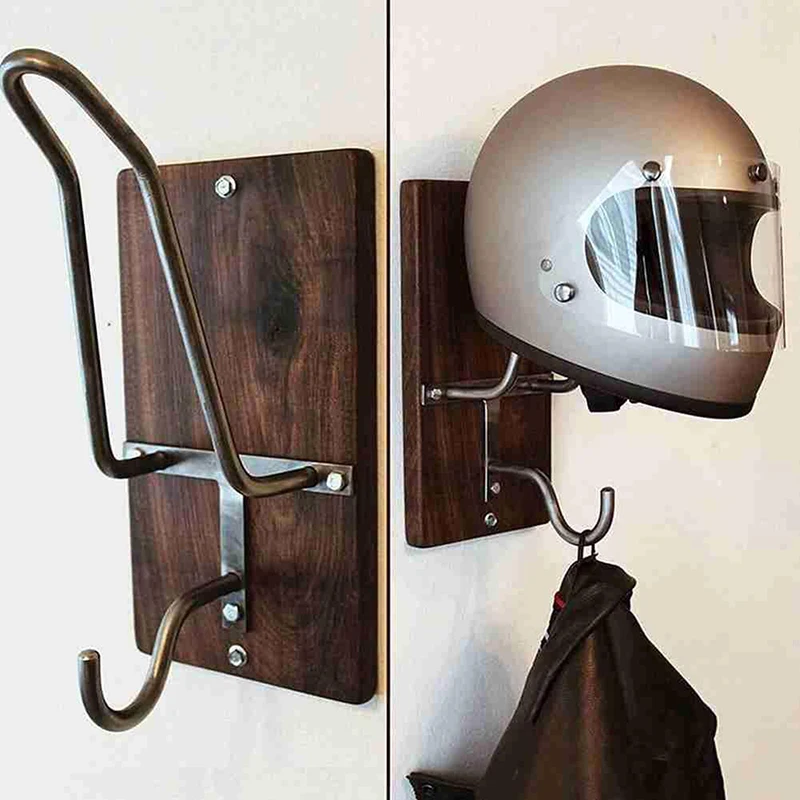 Multifunction Steel Motorcycle Accessories Helmet Holder Hanger Rack Wall Mounted Hook for Coats Hats Caps Helmet Rack 1Pc motorcycle helmet holder