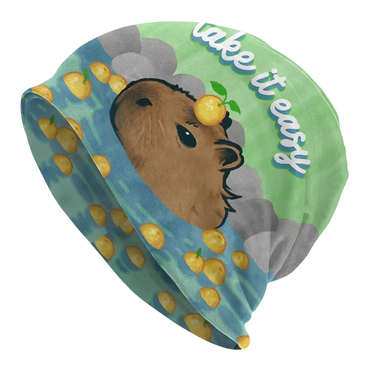 

Chill Capybara Animal Aesthetic Warm Hip-hop Street Punk Gothic Hats Streetwear