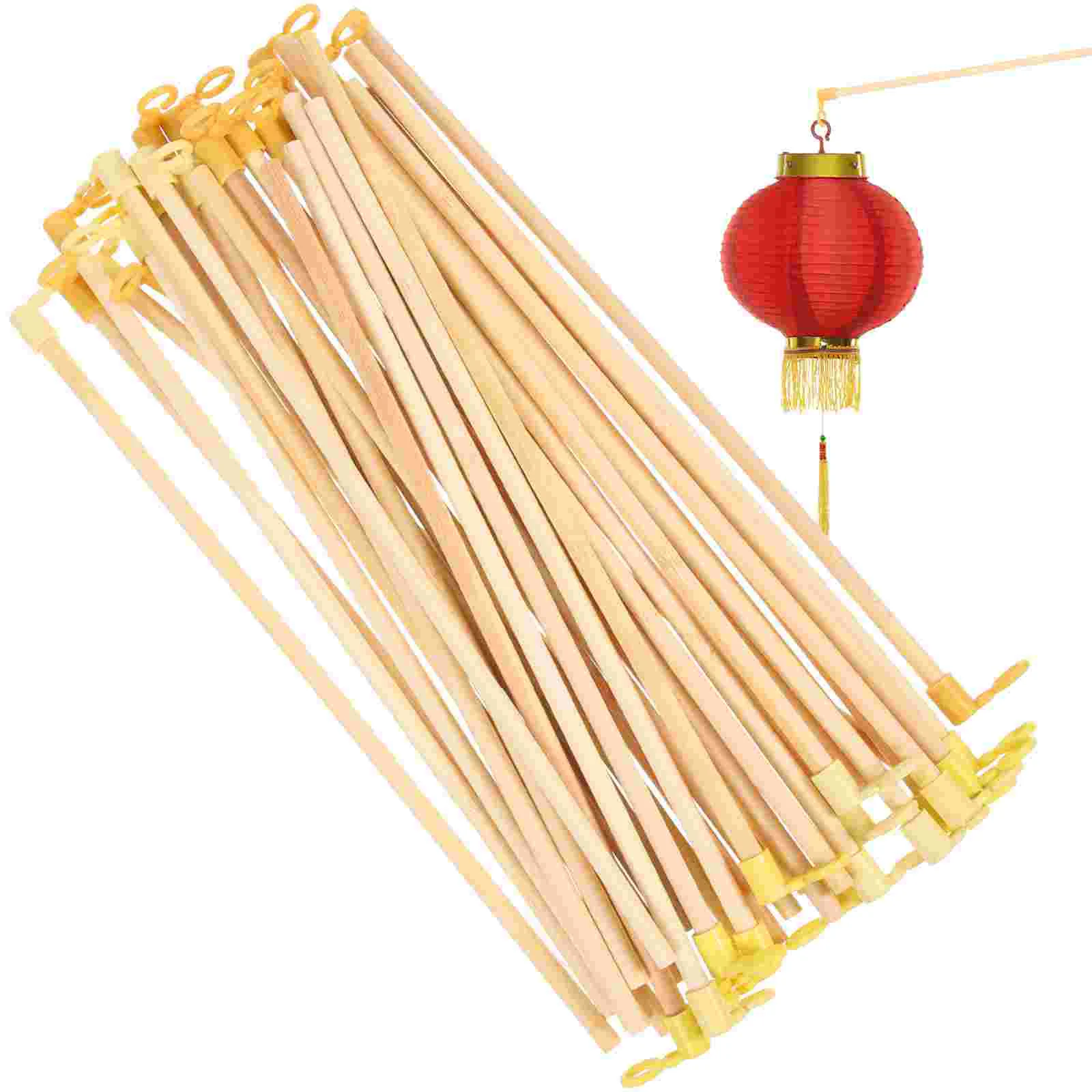 

Wooden Pole Diy Lantern Sticks Wood Handheld Chinese Supplies Bulk