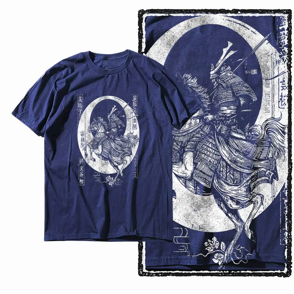 G28 NAVY Baumwoll-T-Shirt für Herren in großen Größen mit Drachen-Grafik | Streetwear Cooles Vintage O-Neck Herren-T-Shirt – Detail 5