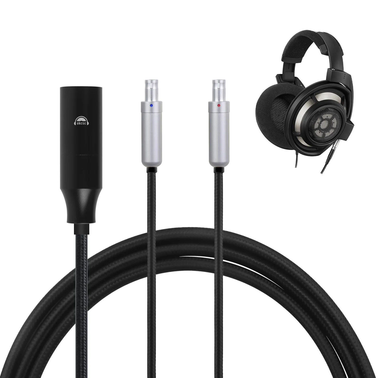OKCSC HiFi XLR 4.4mm 3.5mm 2.5mm 6.35mm Plug 2m/200cm Cable