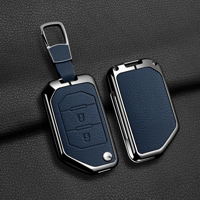 Zinklegierung Leder Autoschlüssel-Hülle für Jeep Wrangler JL JLU Rubicon Gladiator JT Sahara JLU 2018 2019 2020 2021 2022 2023 – Detail 13