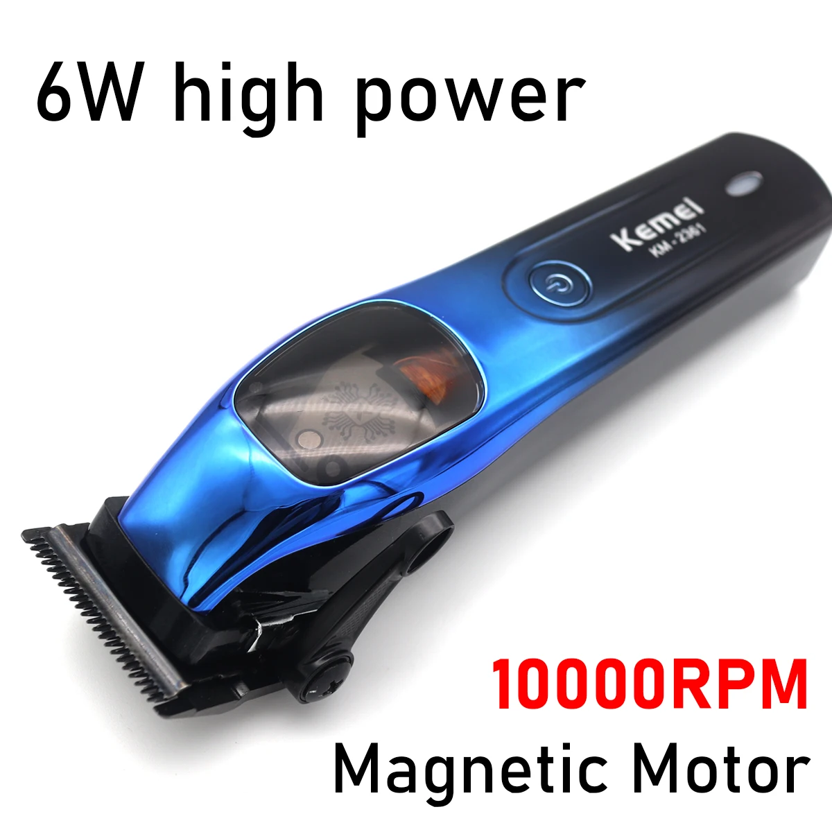 2361 10000RPM Professional Men's Clipper Magnetic Motor DLC Blade with Base Charger Trimmer Hair Cutting hine_voghion.com