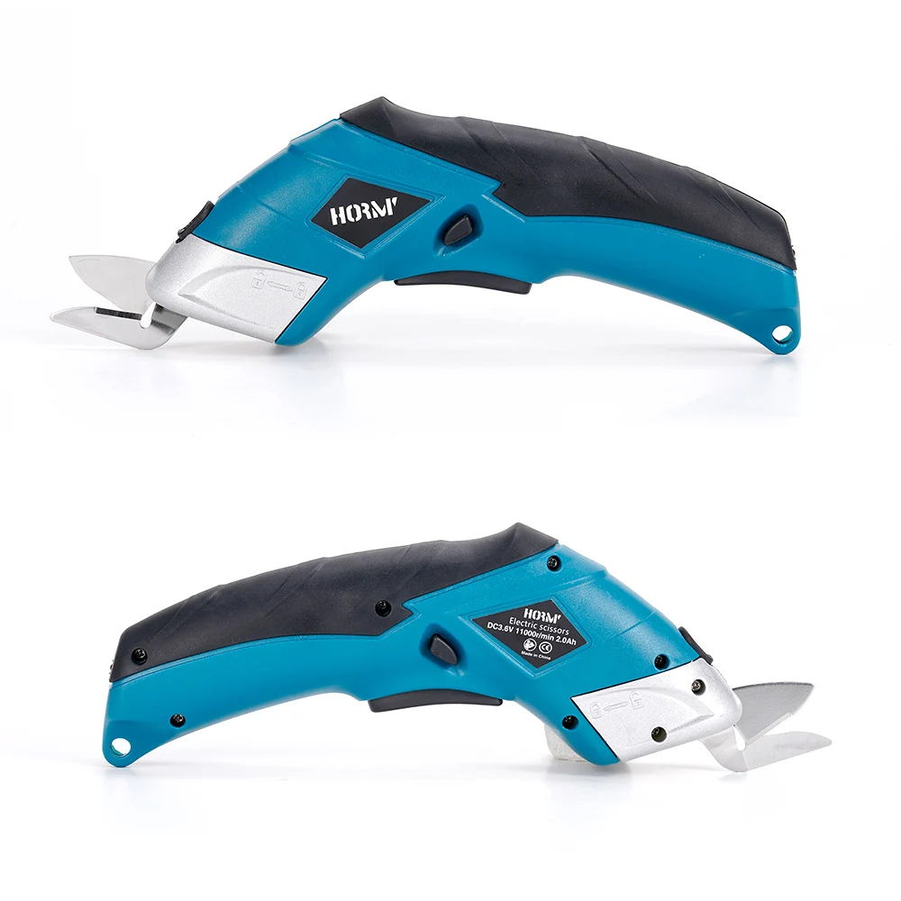 Hormy USB rechargeable electric scissors 3.6V fabric leather fabric cardboard plastic cutting tool with built-in 2.0Ah battery electric shears