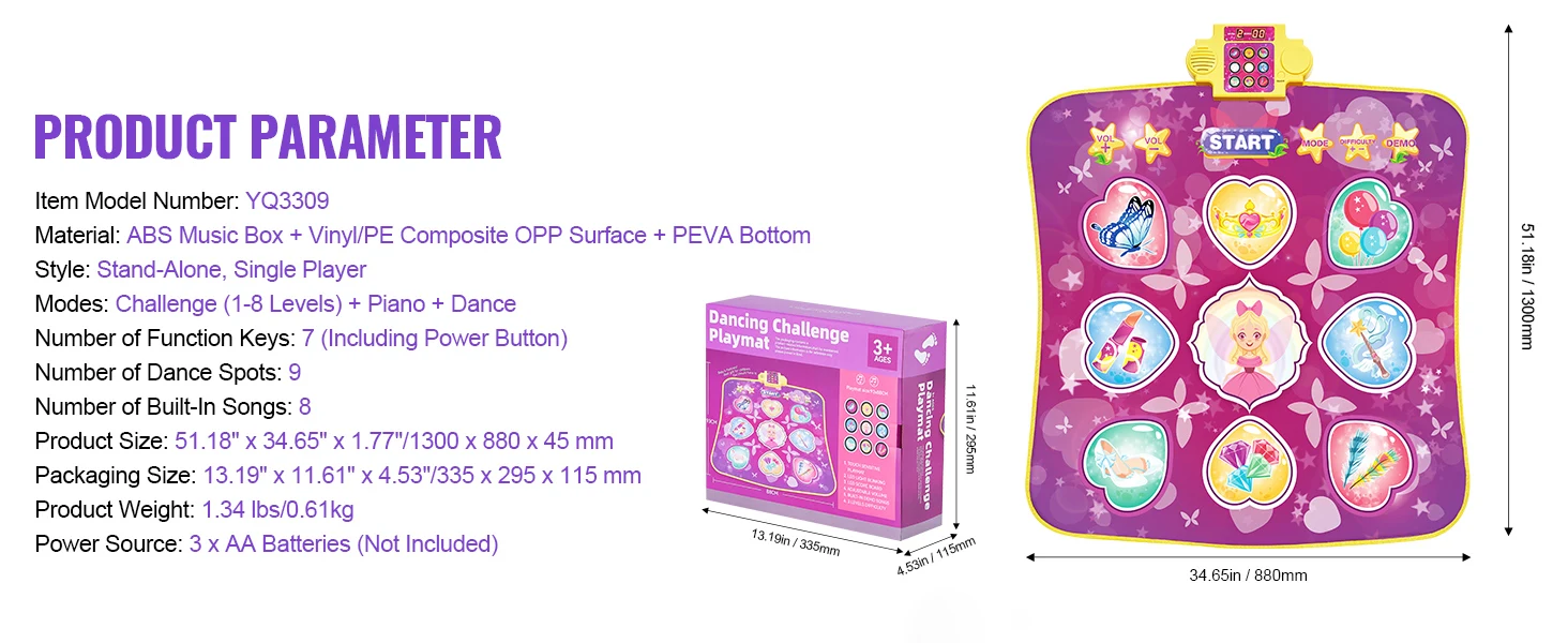 dance mat packaging