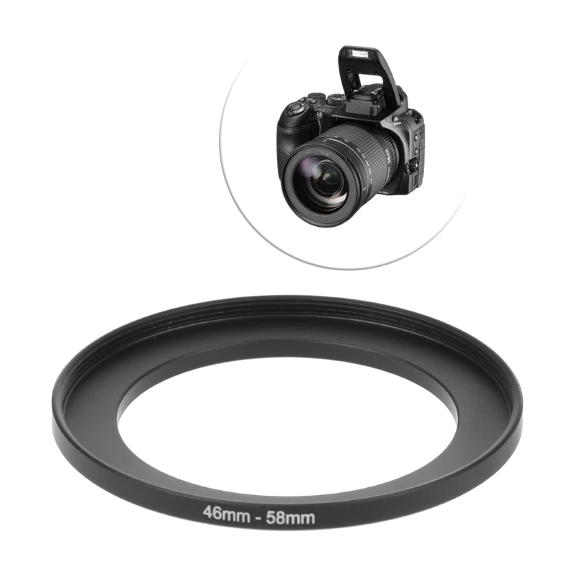 46mm To 58mm Metal Step Up Rings Lens Adapter Filter Camera Tool Accessories New