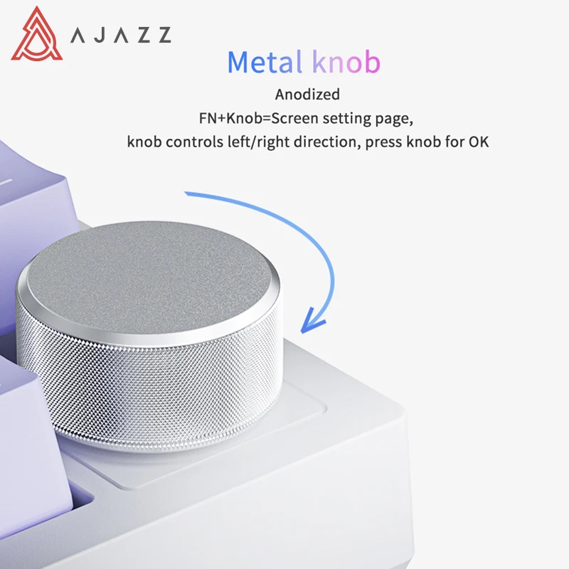 Ajazz RGB 트라이 모드 게이밍 기계식 키보드, 82 키 블루투스, 2.4GHz 무선 게이머 키보드, PC 노트북용 커스텀 개스킷, Ak820