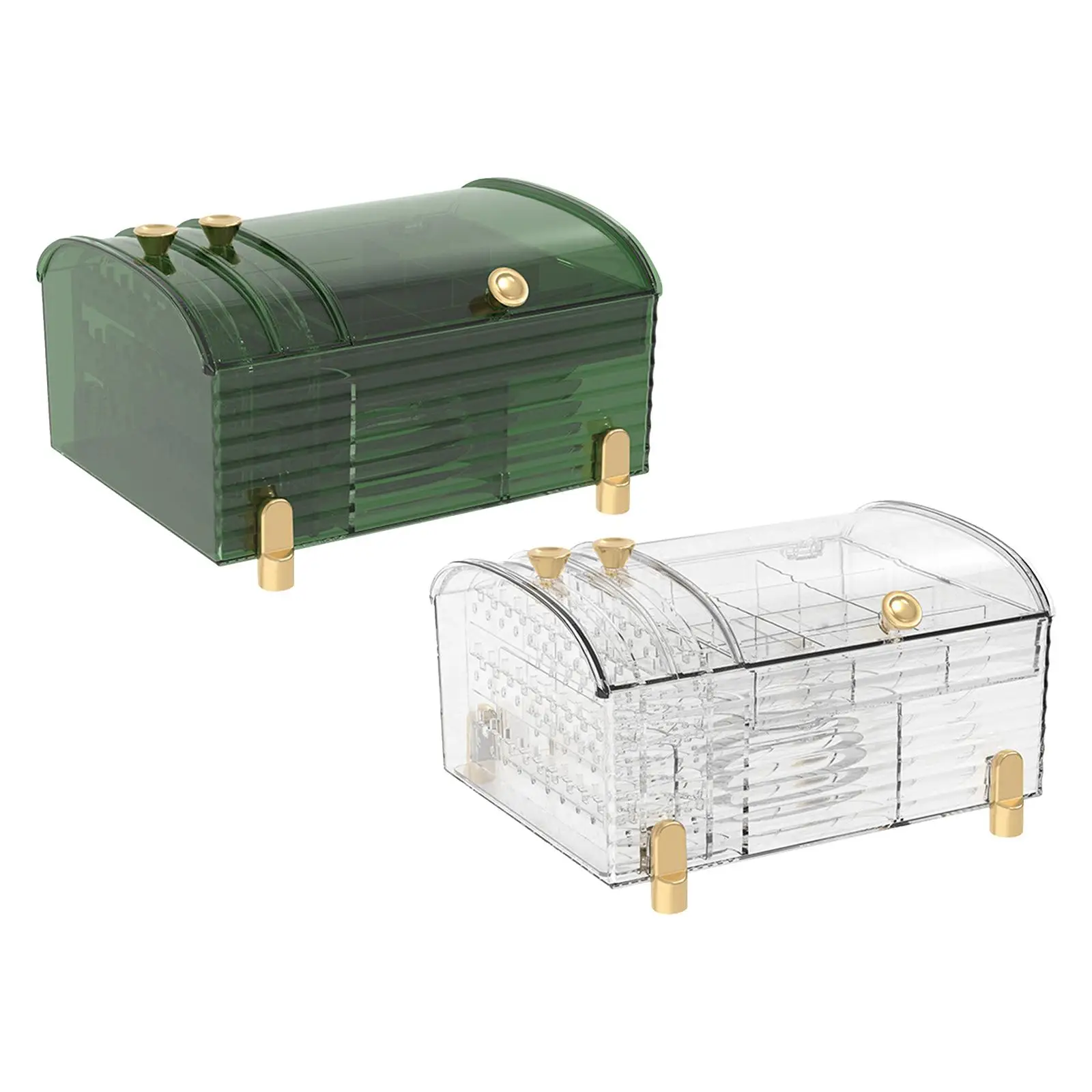 

Jewelry Storage Box Bracelet Watches Case Large Capacity Earring Holder, Trinket Box, with Lid rings Necklace Display Case